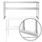 KUTLER Stainless Steel Double Overshelves, NSF Commercial 2-Tier Shelves for Prep and Work Tables for Restaurant, Kitchen, Workshop